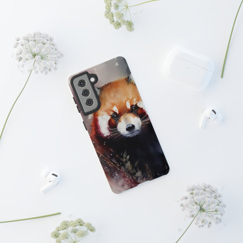 Red Panda in Watercolor - Impact Resistant Phone Case
